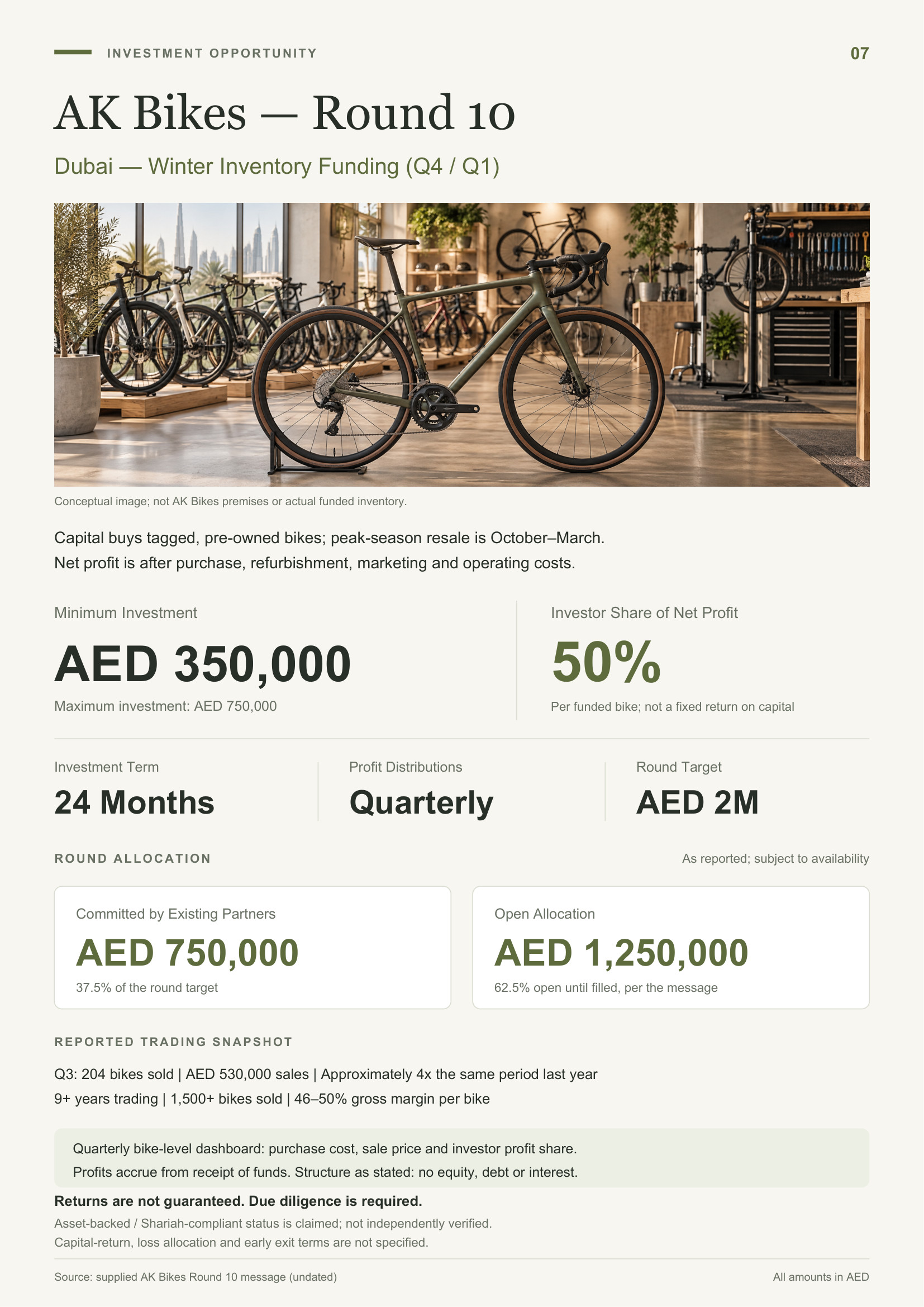 AK Bikes — الجولة 10